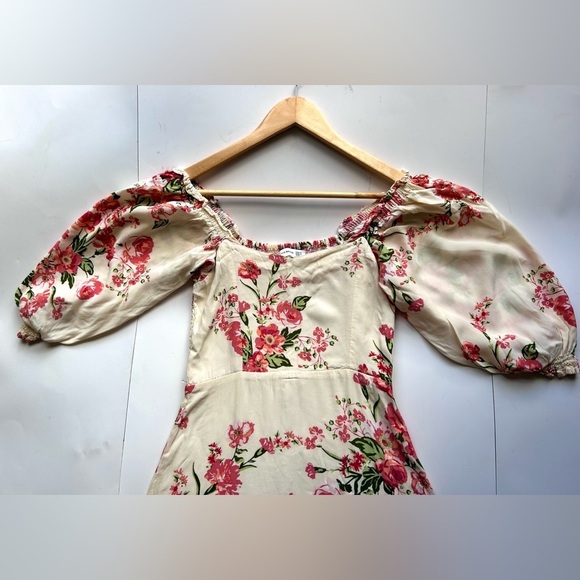 Faithfull the Brand Bronte Midi Dress Magnolia Floral Print size 4 - Picture 7 of 10